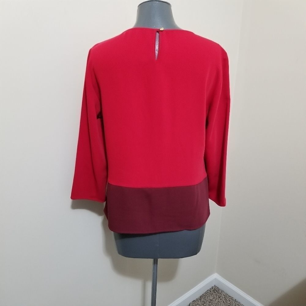 Calvin Klein Red Top M - Picture 3 of 7